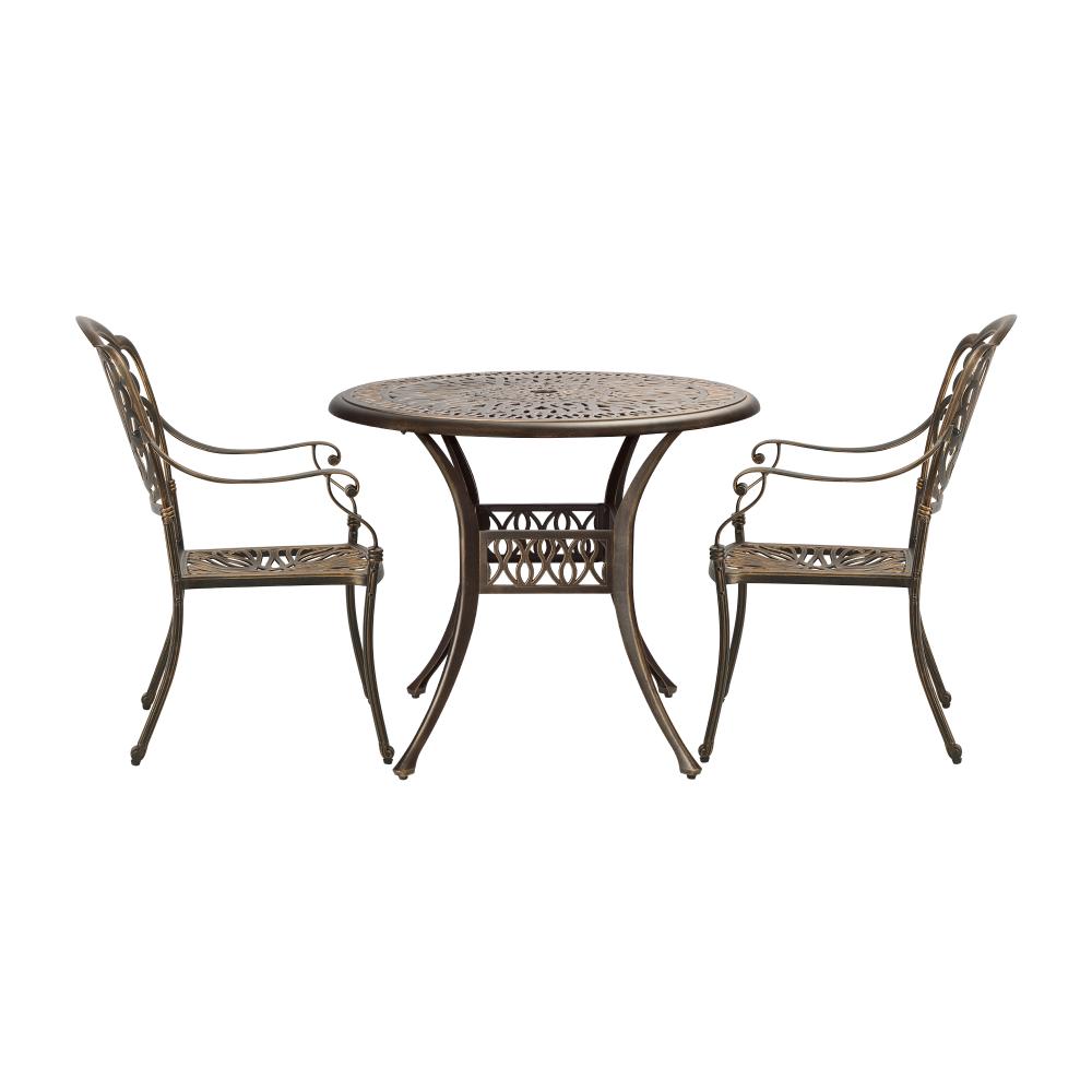 Astano High Quality Vintage Cast Aluminium Outdoor Patio Set | Durable Heavy Metal Outdoor Table Chair Set