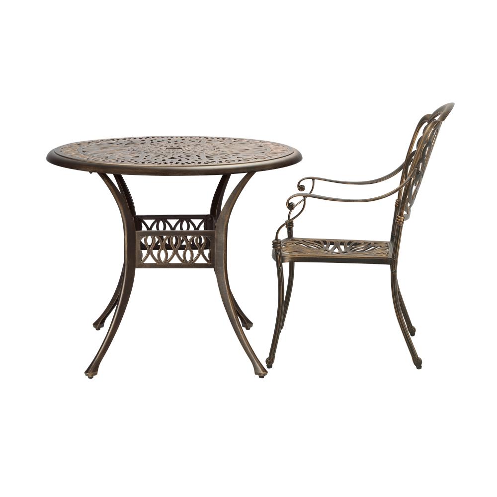 Astano High Quality Vintage Cast Aluminium Outdoor Patio Set | Durable Heavy Metal Outdoor Table Chair Set