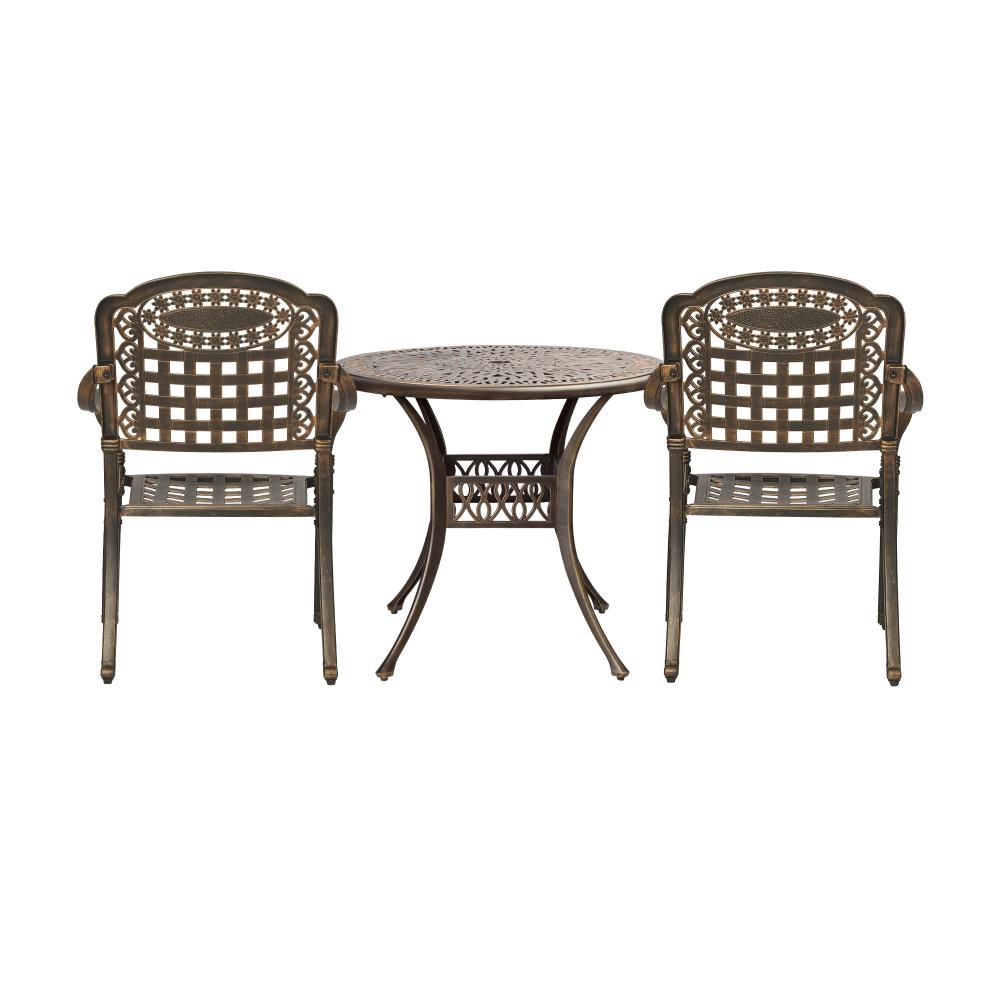 Astano High Quality Vintage Cast Aluminium Outdoor Patio Set | Durable Heavy Metal Outdoor Table Chair Set