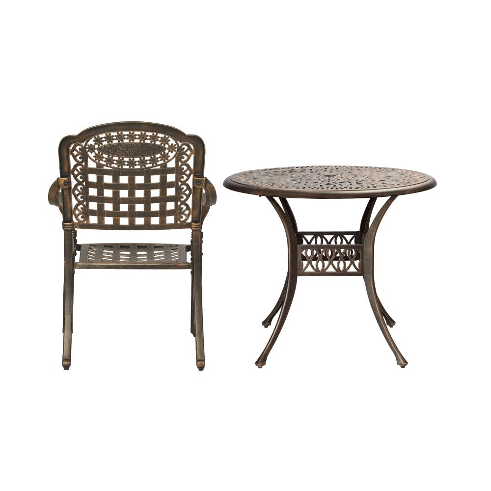 Astano High Quality Vintage Cast Aluminium Outdoor Patio Set | Durable Heavy Metal Outdoor Table Chair Set