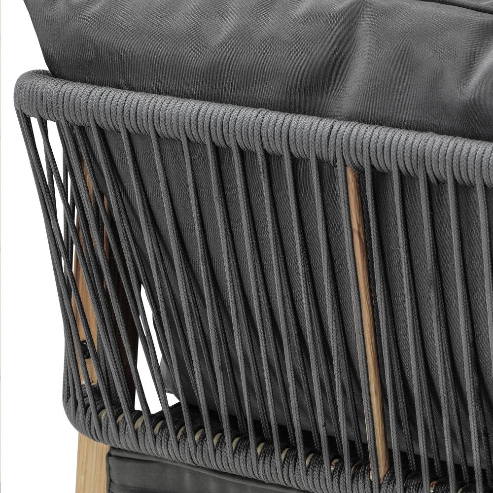 Designer Nuvo 5pc Modern Table and Chair Outdoor Set | Soft Cushioned Chairs and Table Patio Furniture Set