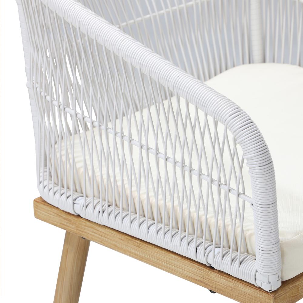 Designer Nuvo 5pc Modern Table and Chair Outdoor Set | Soft Cushioned Chairs and Table Patio Furniture Set