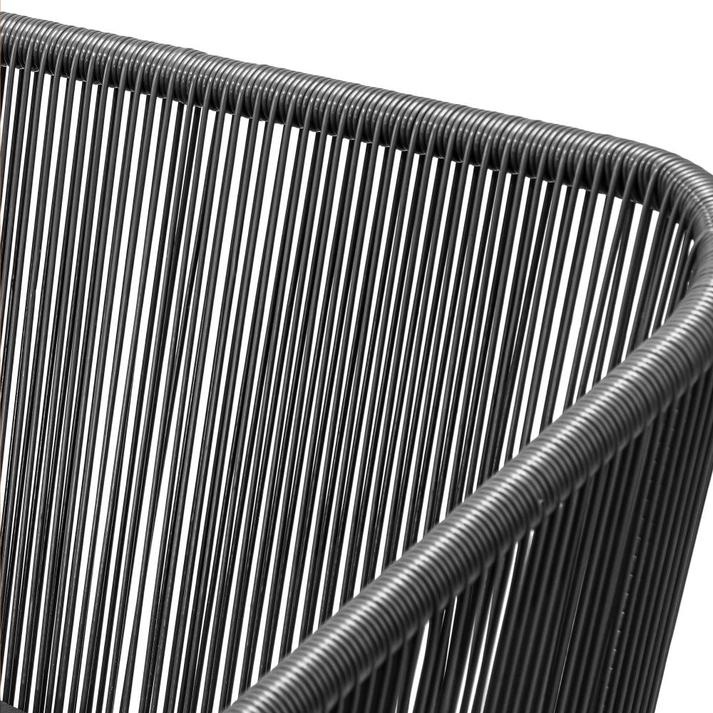 Designer Nuvo 5pc Modern Table and Chair Outdoor Set | Soft Cushioned Chairs and Table Patio Furniture Set