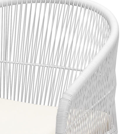 Designer 3pc Marble Stone Style Table and Chair Outdoor Set | Soft Cushioned Chairs and Table Patio Furniture Set