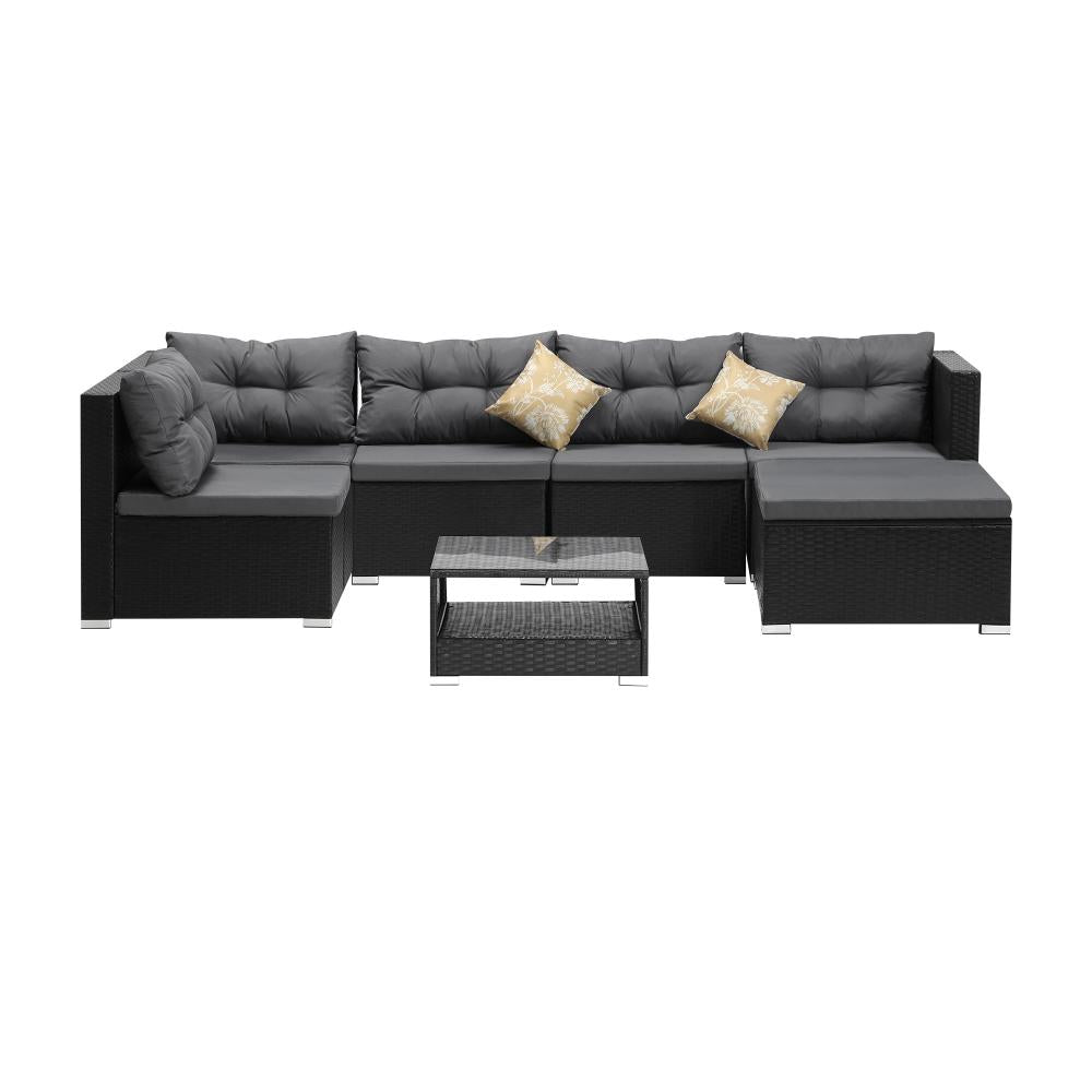 Ariana High Quality Wicker Outdoor Lounge Set | 4 or 6 Seater Modern Rattan Lounge Set with Table