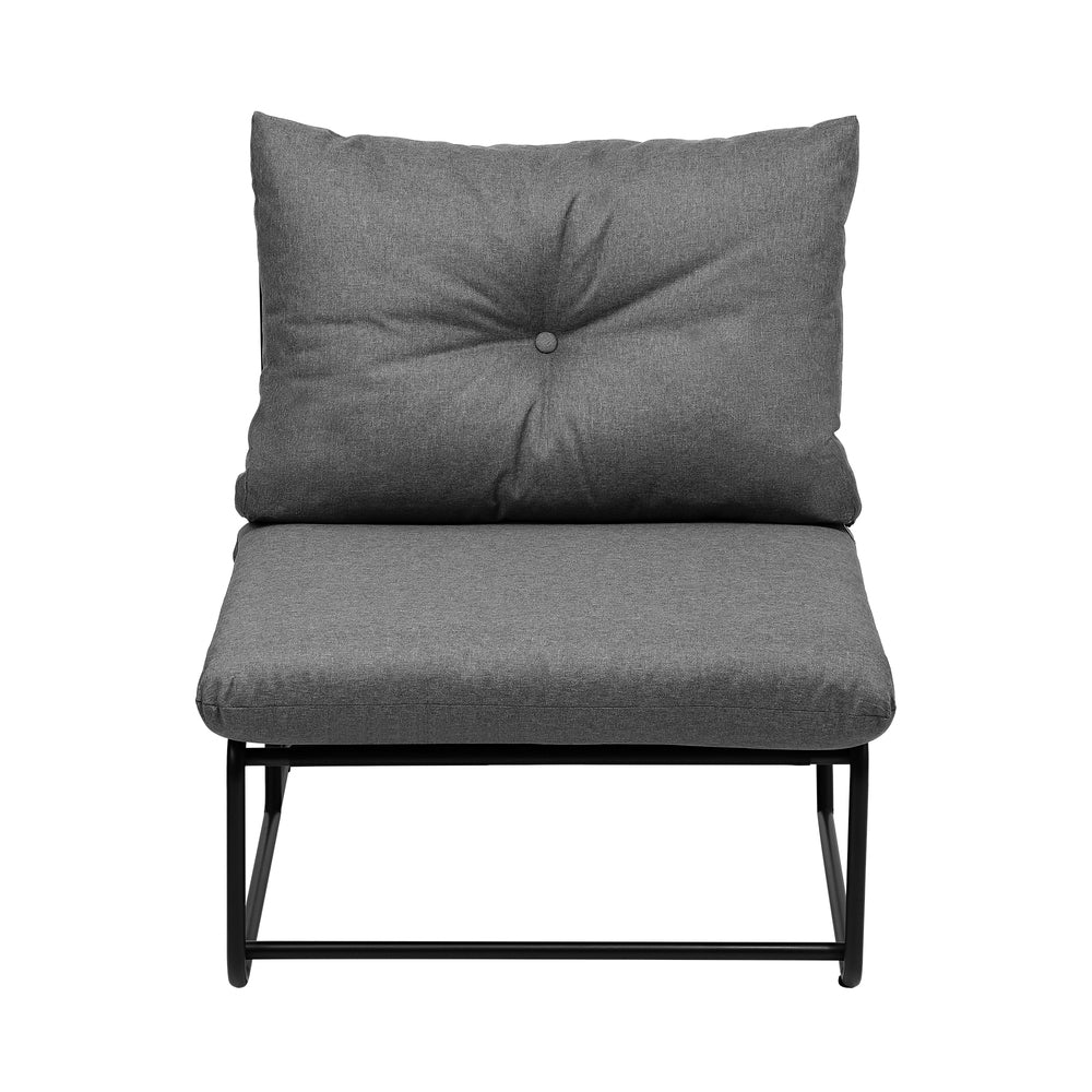 Set of Two Azzuro Plush Cushioned Weatherproof Outdoor Lounge Chairs | Super Comfy Outdoor Sofa Chairs