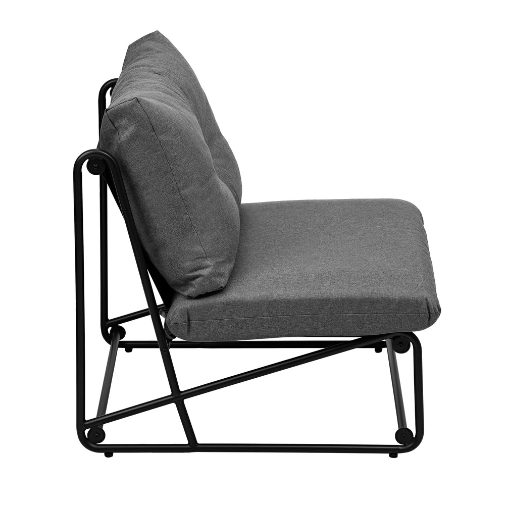 Set of Two Azzuro Plush Cushioned Weatherproof Outdoor Lounge Chairs | Super Comfy Outdoor Sofa Chairs