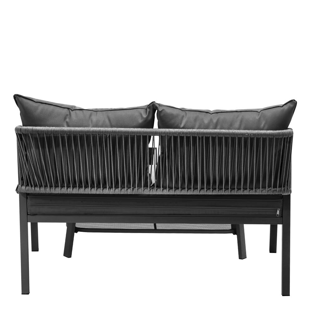 Amaro Grey Modern Outdoor Furniture Set | Balcony Lounge Patio Set