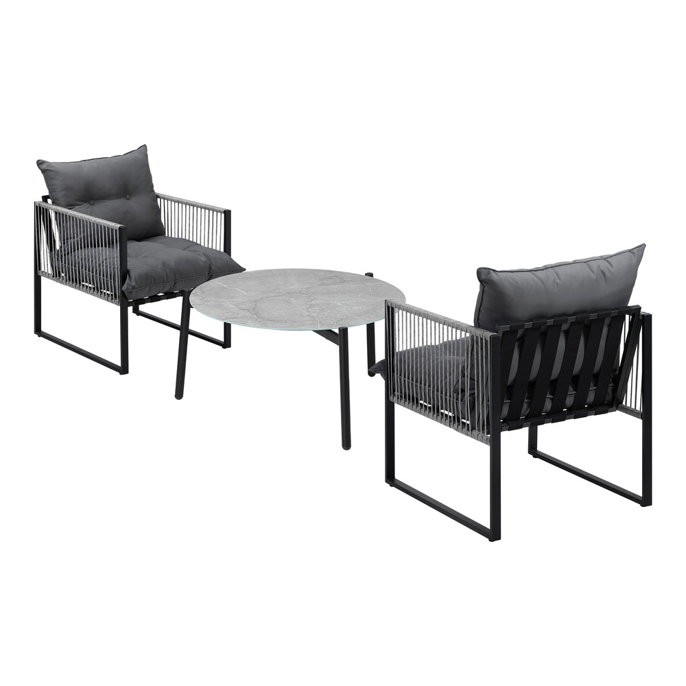 Amalfi  3 or 5pc Premium Table and Chair Outdoor Set | Soft Cushioned Chairs and Table Patio Furniture Set