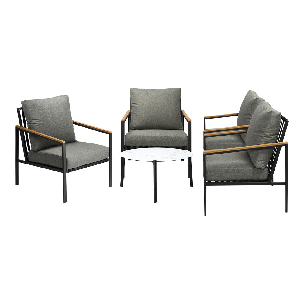 Romana 5pc Outdoor Lounge Sets | Designer Outdoor Table and Chairs Patio Set