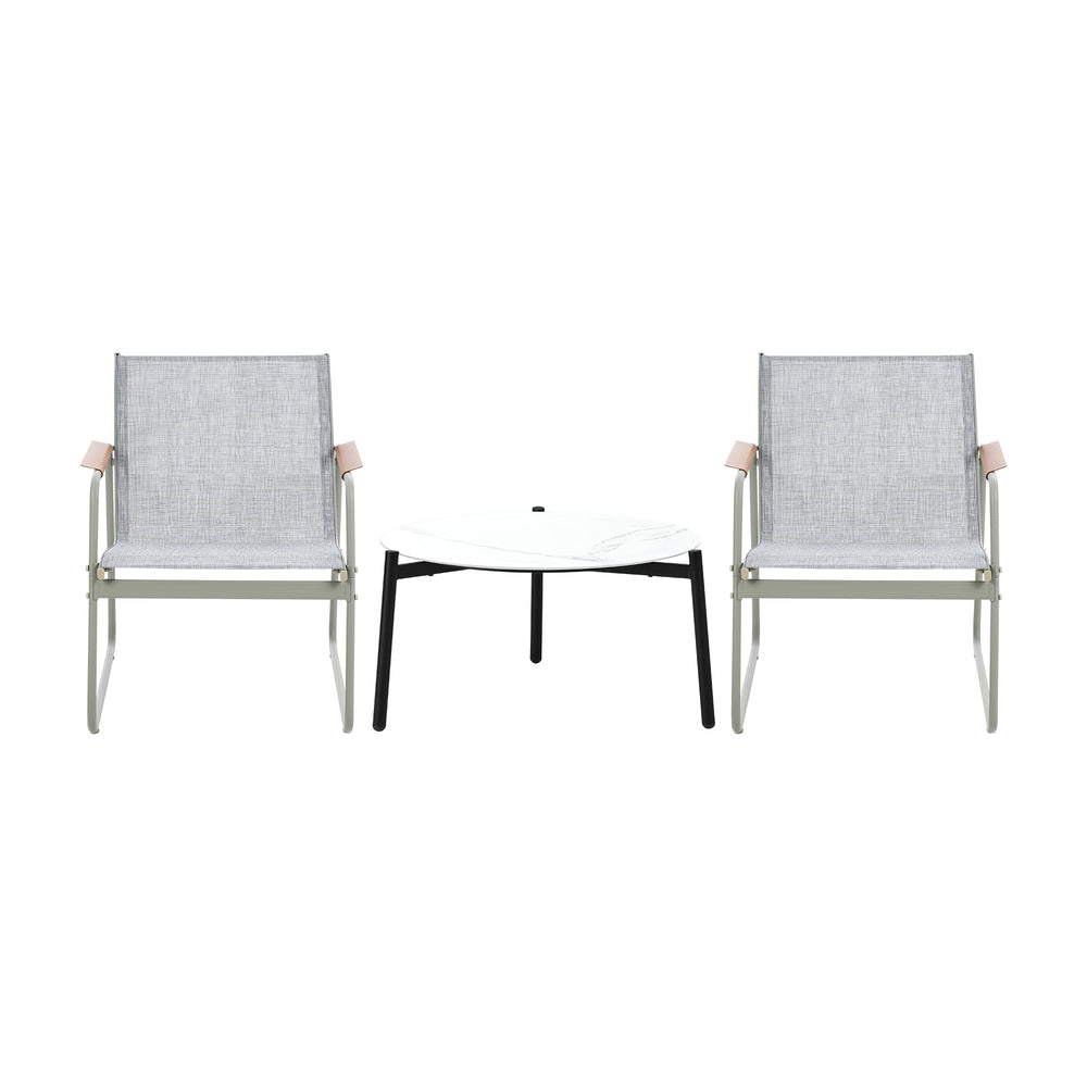 Blanco Nuovo Modern Designer Outdoor Set | 3,4 or 5 Piece White Patio Lounge Table Chair Setting