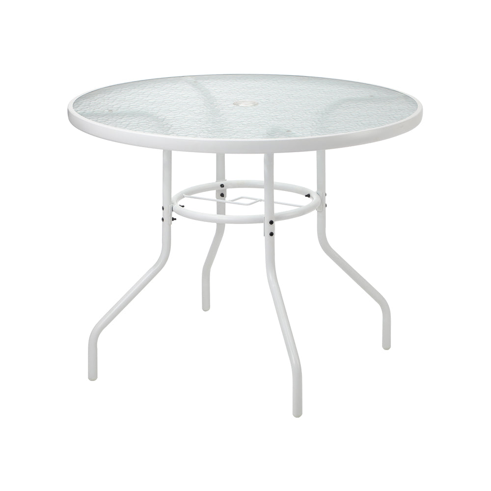 Solero 5 Piece Outdoor Dining Set | 90cm Round Table Outdoor Bistro Set