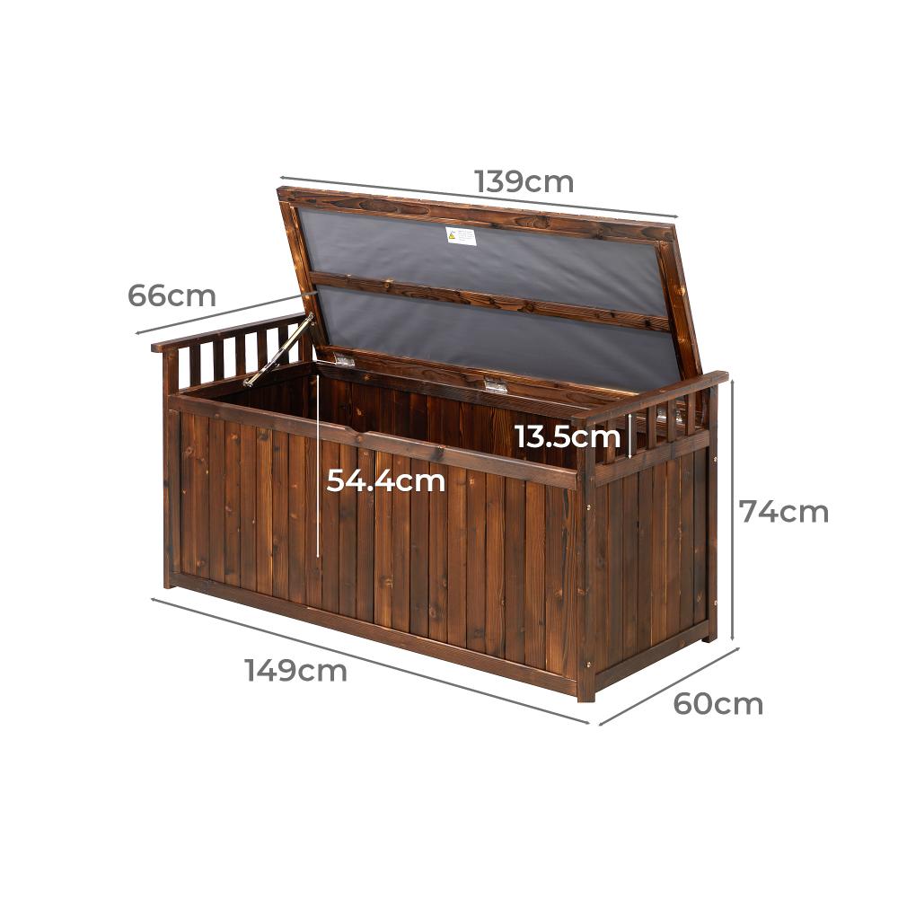 Two in One Extra Large 500L Outdoor Storage Box and Garden Bench | Premium Garden Storage and Seating Bench