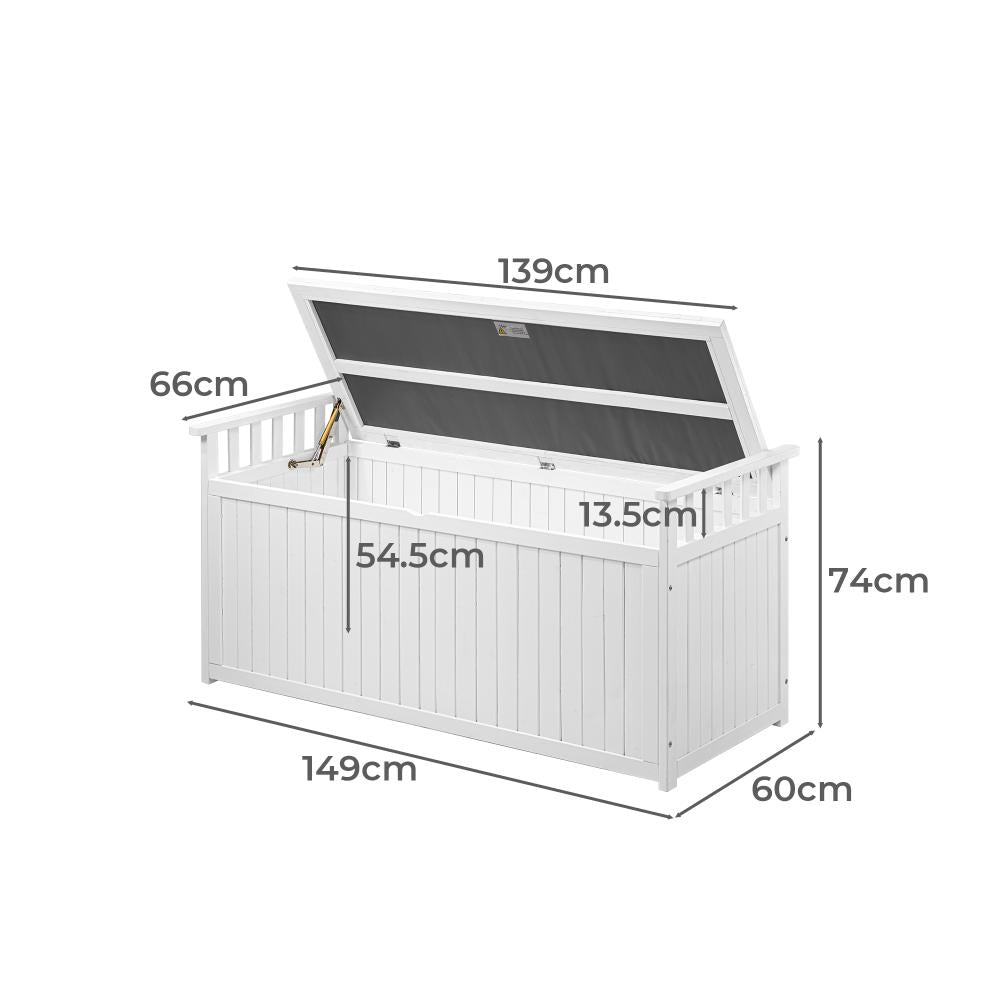 Two in One Extra Large 500L Outdoor Storage Box and Garden Bench | Premium Garden Storage and Seating Bench