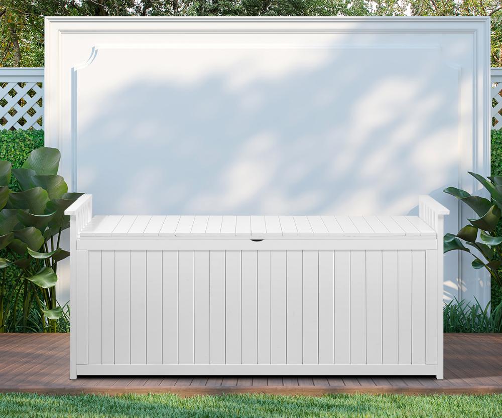 Two in One Extra Large 500L Outdoor Storage Box and Garden Bench | Premium Garden Storage and Seating Bench