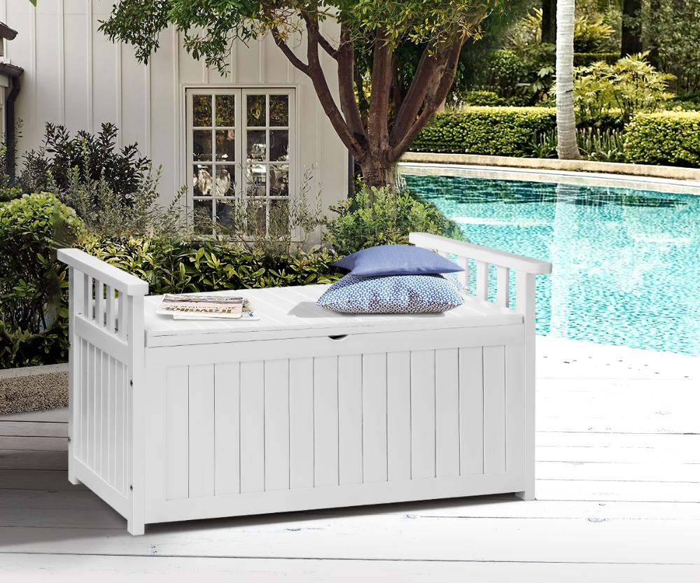 Two in One 160L Outdoor Storage Box and Garden Bench | Premium Garden Storage and Seating Bench