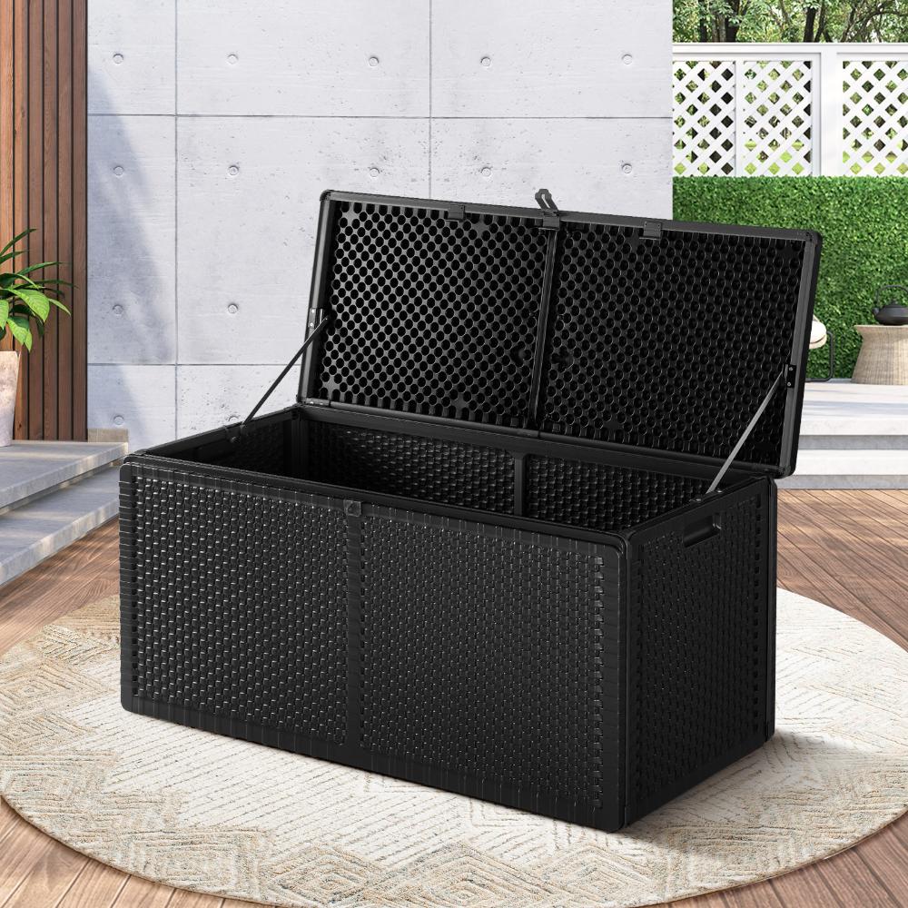 Super Premium 310L Outdoor Storage Box and Bench | Lockable Weatherproof Garden Storage Box