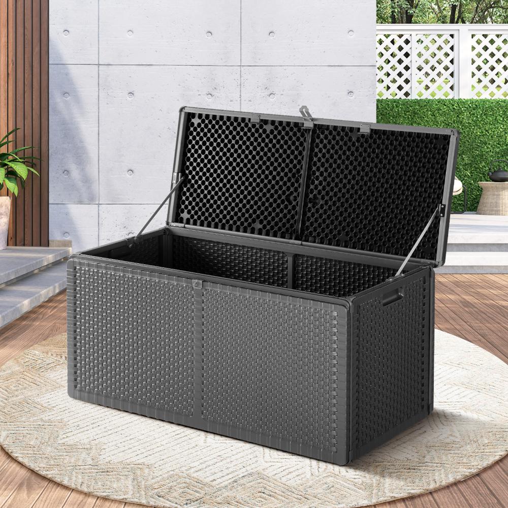 Super Premium 310L Outdoor Storage Box and Bench | Lockable Weatherproof Garden Storage Box