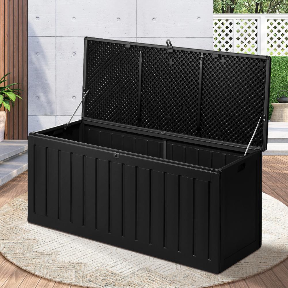 High Quality Premium 490L Outdoor Storage Box and Bench | Lockable Weatherproof Garden Storage Box