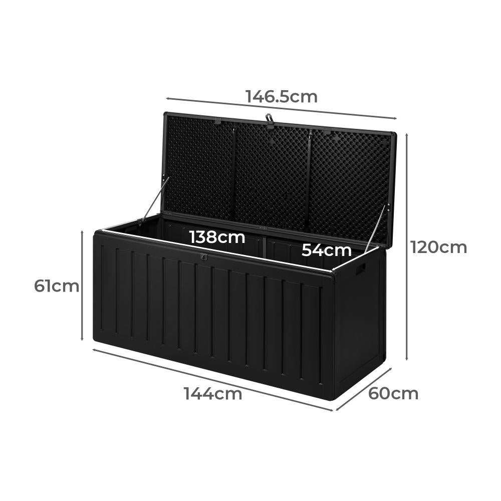 High Quality Premium 490L Outdoor Storage Box and Bench | Lockable Weatherproof Garden Storage Box