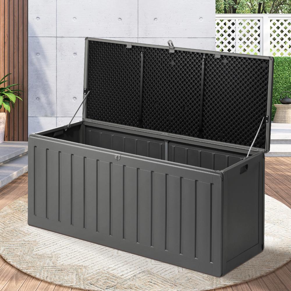High Quality Premium 490L Outdoor Storage Box and Bench | Lockable Weatherproof Garden Storage Box