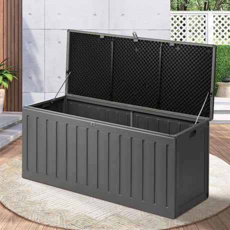 High Quality Premium 490L Outdoor Storage Box and Bench | Lockable Weatherproof Garden Storage Box