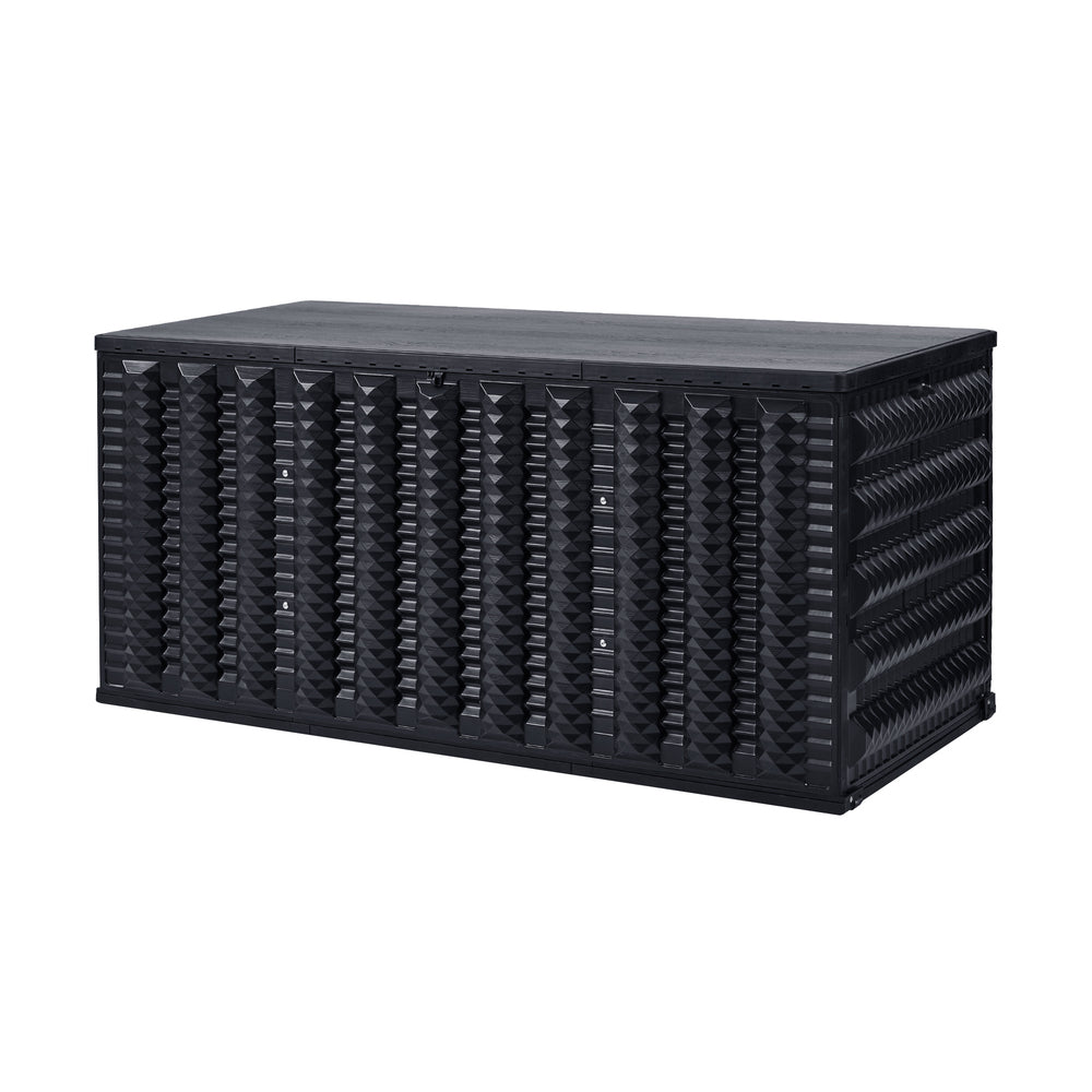 Forte 680L Extra Large Weatherproof Outdoor Storage Box | Foldable Pool Garden Storage Box