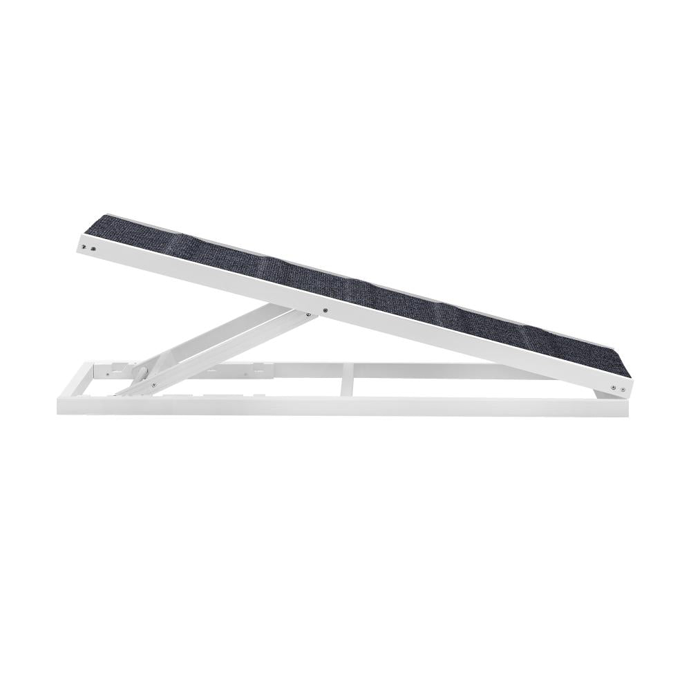 Adjustable Height Indoor Outdoor Foldable Pet Ramp | Dog Stairs Travel Ramp Extra Grip