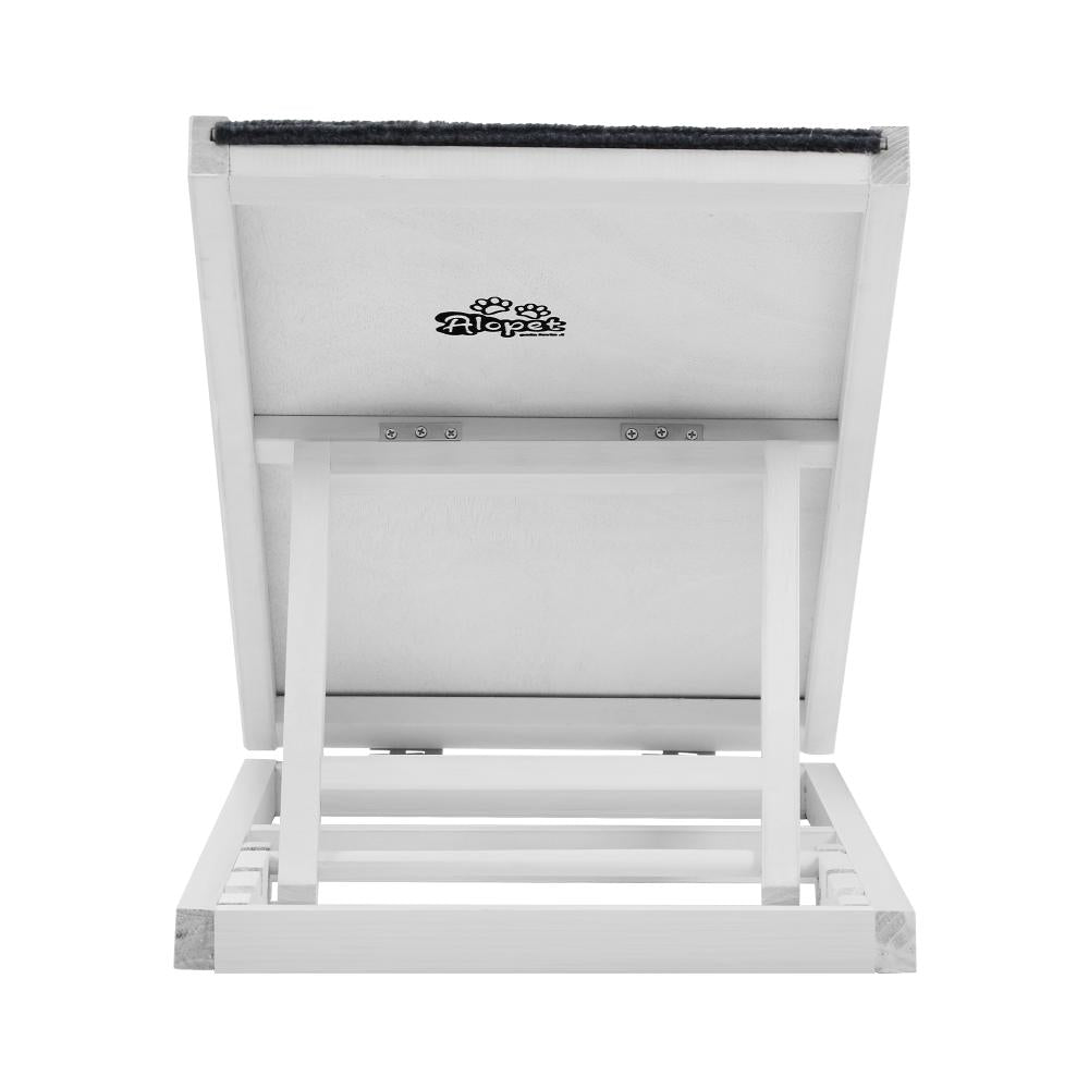 Adjustable Height Indoor Outdoor Foldable Pet Ramp | Dog Stairs Travel Ramp Extra Grip