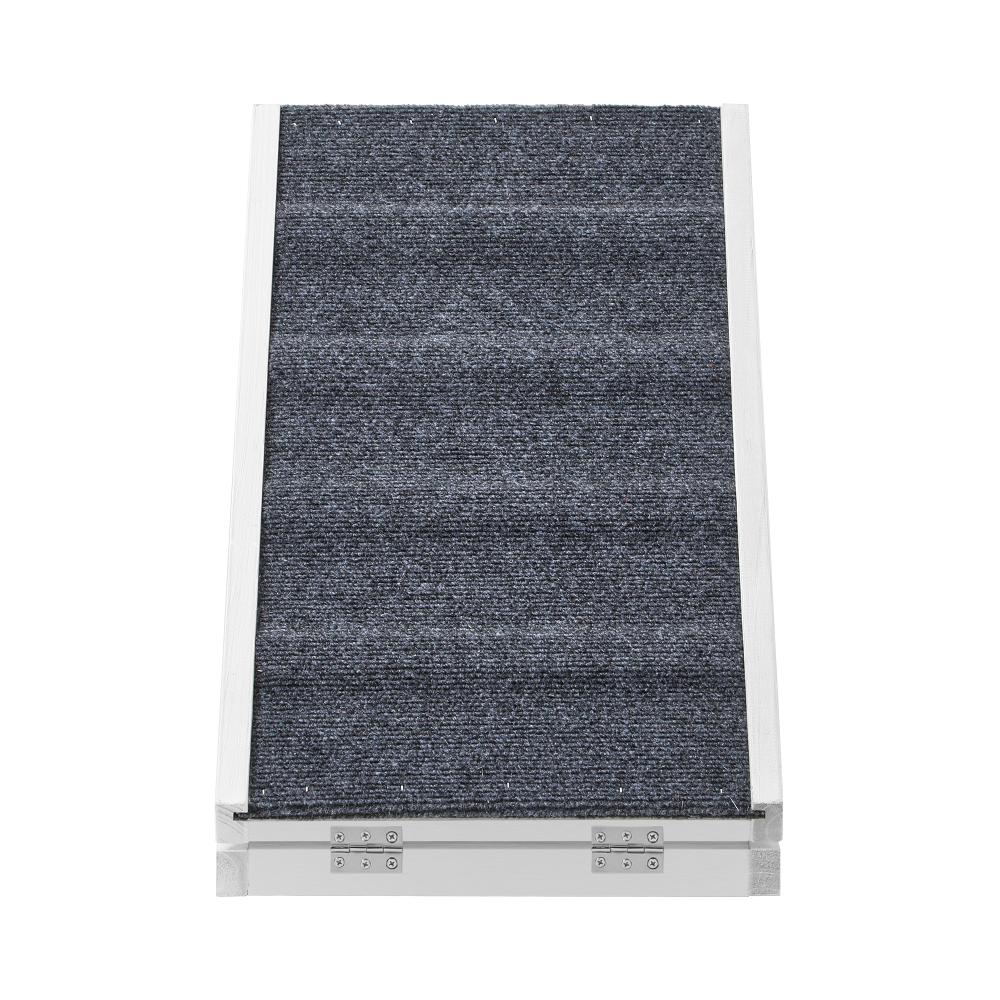 Adjustable Height Indoor Outdoor Foldable Pet Ramp | Dog Stairs Travel Ramp Extra Grip