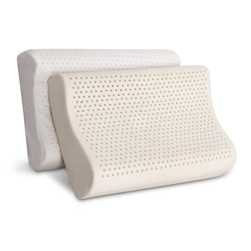 Set of Two Essezna Natural Latex Airmax Pillows | Contour 2 Position Support Pillows