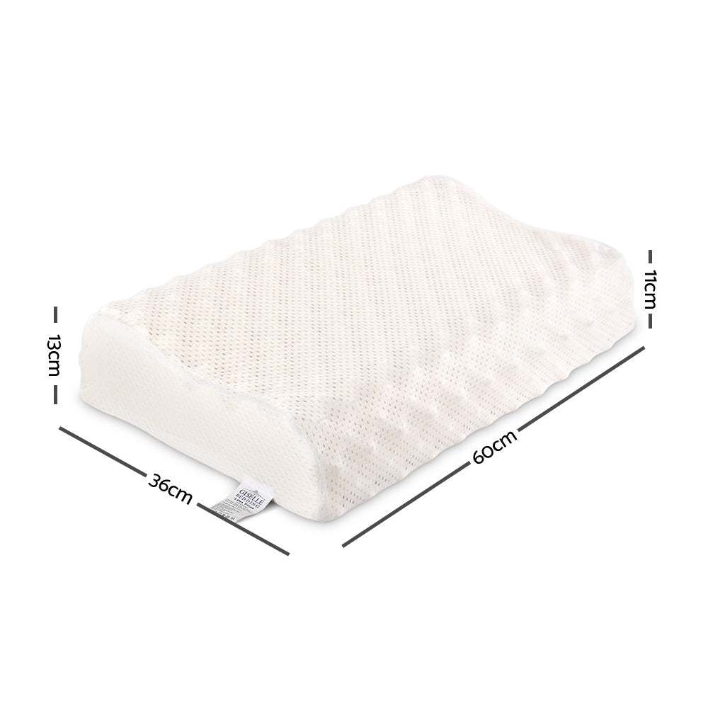 Two Essenza Pure Latex Multi Support Breathable Pillows | 3 Zone Massage Latex Pillows