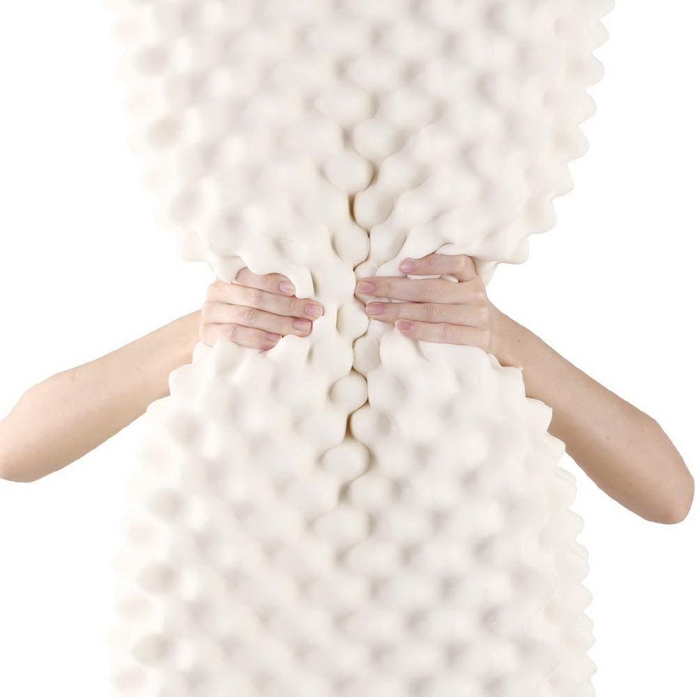 Two Essenza Pure Latex Multi Support Breathable Pillows | 3 Zone Massage Latex Pillows