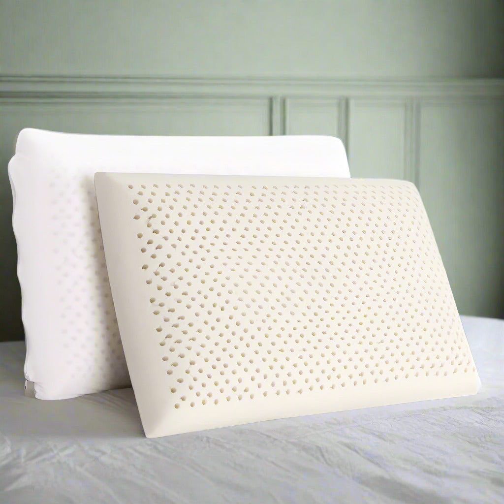 Set of Two Essezna Natural Latex Airmax Pillows | Comfortable Breathable Support Pillows