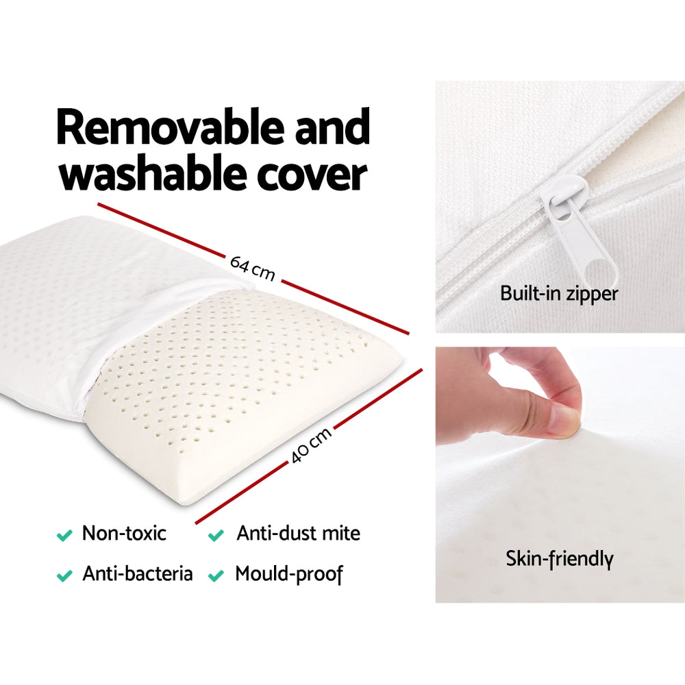 Set of Two Essezna Natural Latex Airmax Pillows | Comfortable Breathable Support Pillows