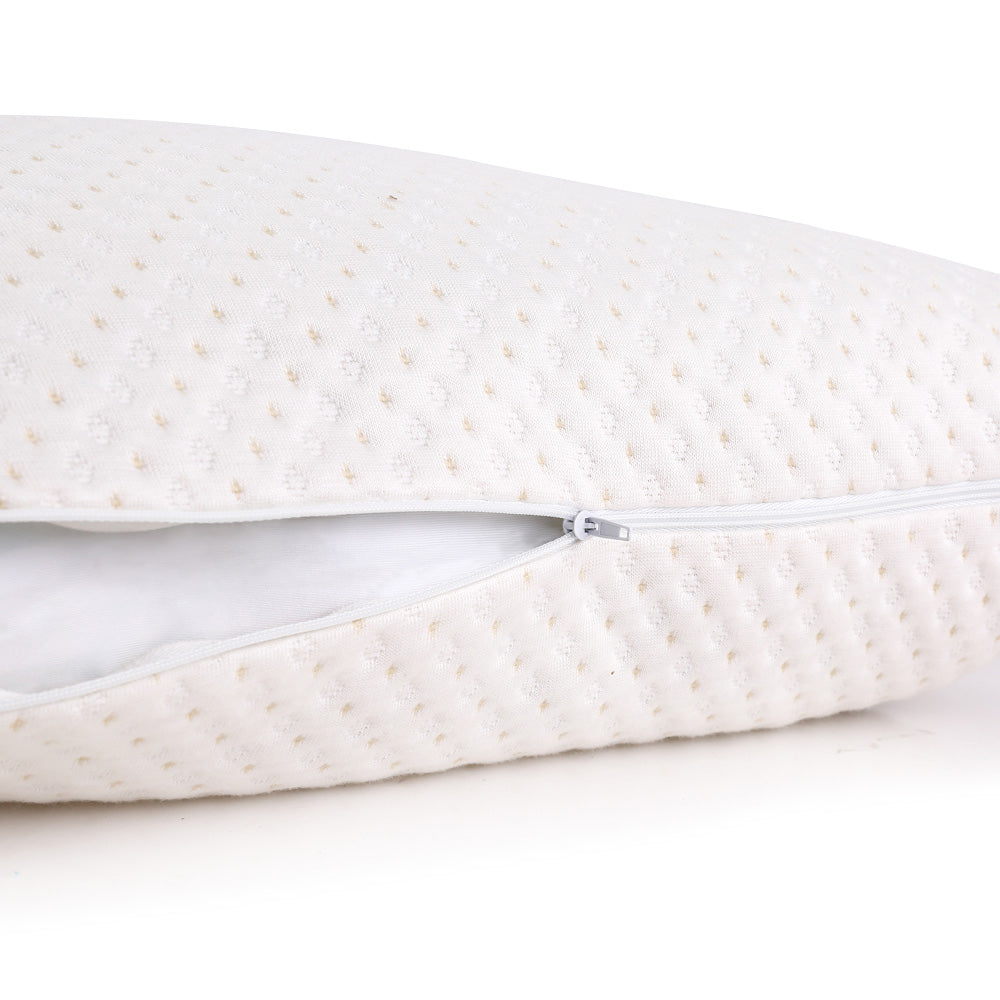 Essenza Two Bamboo Memory Foam Pillows | Cooling Gel Infused Sleep Support Pillows