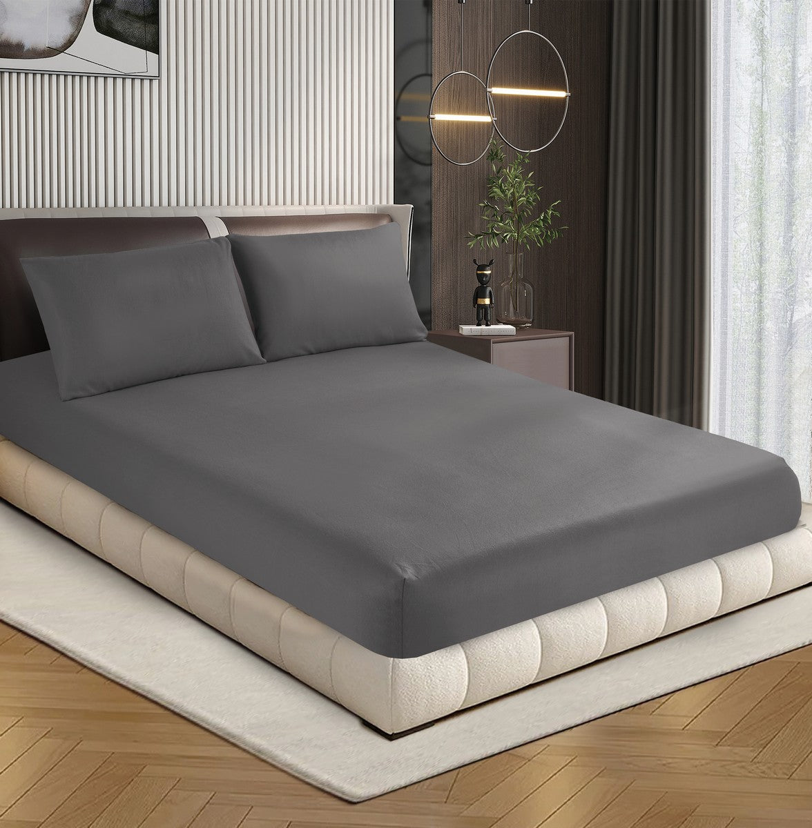 Ultra Soft Cashmere Touch Polar Fleece Style Flannel Fitted Sheet Combo Set | Warm Winter Sheets