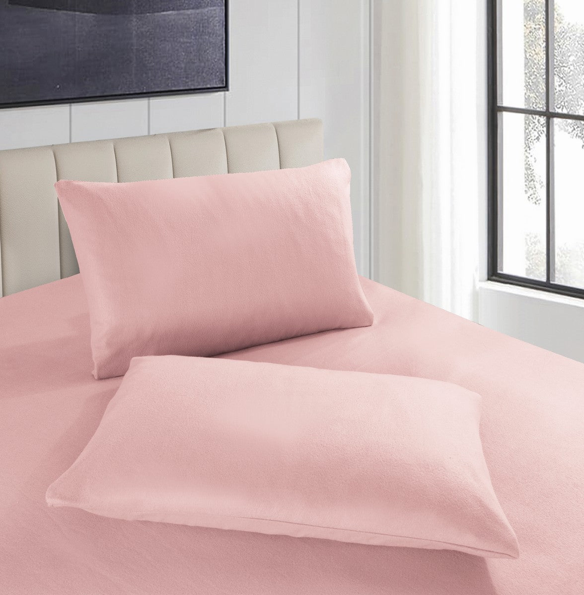 Ultra Soft Cashmere Touch Polar Fleece Style Flannel Fitted Sheet Combo Set | Warm Winter Sheets