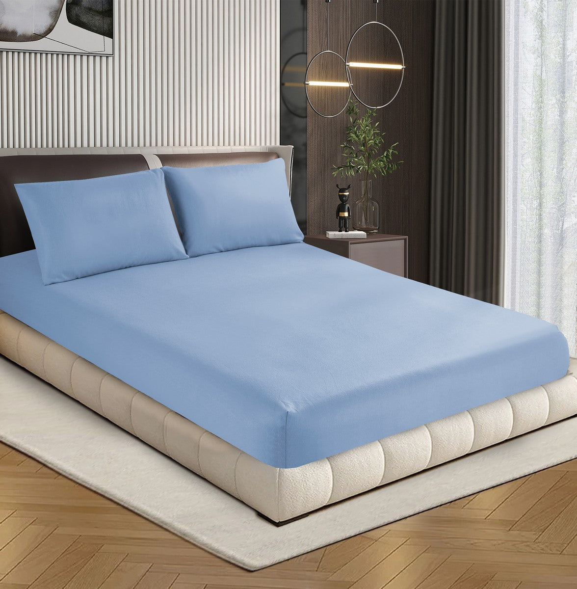 Ultra Soft Cashmere Touch Polar Fleece Style Flannel Fitted Sheet Combo Set | Warm Winter Sheets