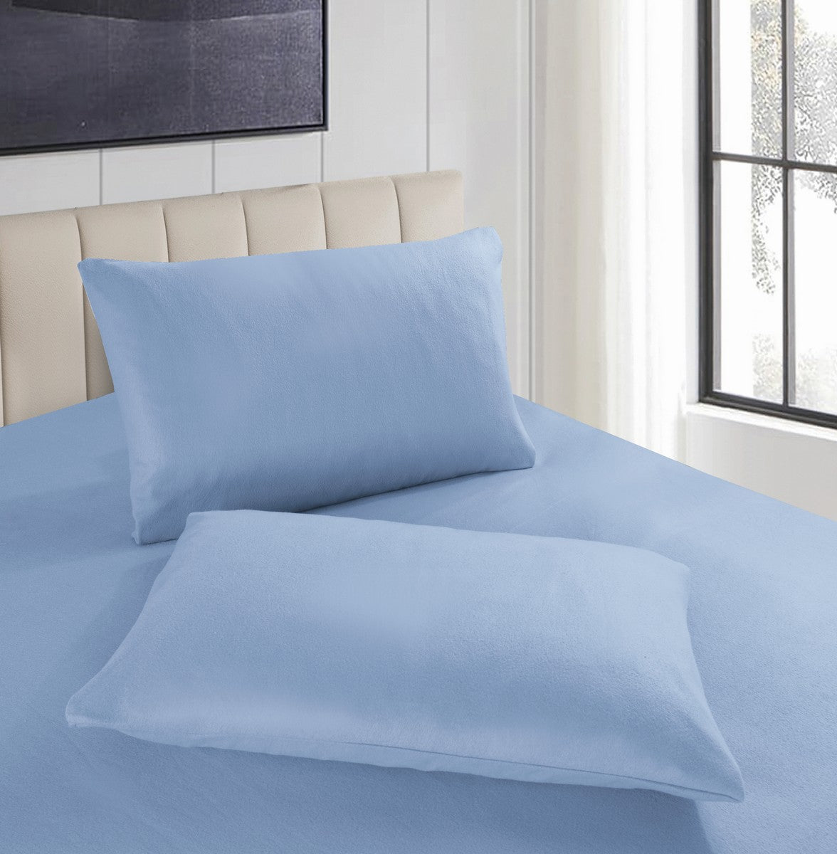 Ultra Soft Cashmere Touch Polar Fleece Style Flannel Fitted Sheet Combo Set | Warm Winter Sheets