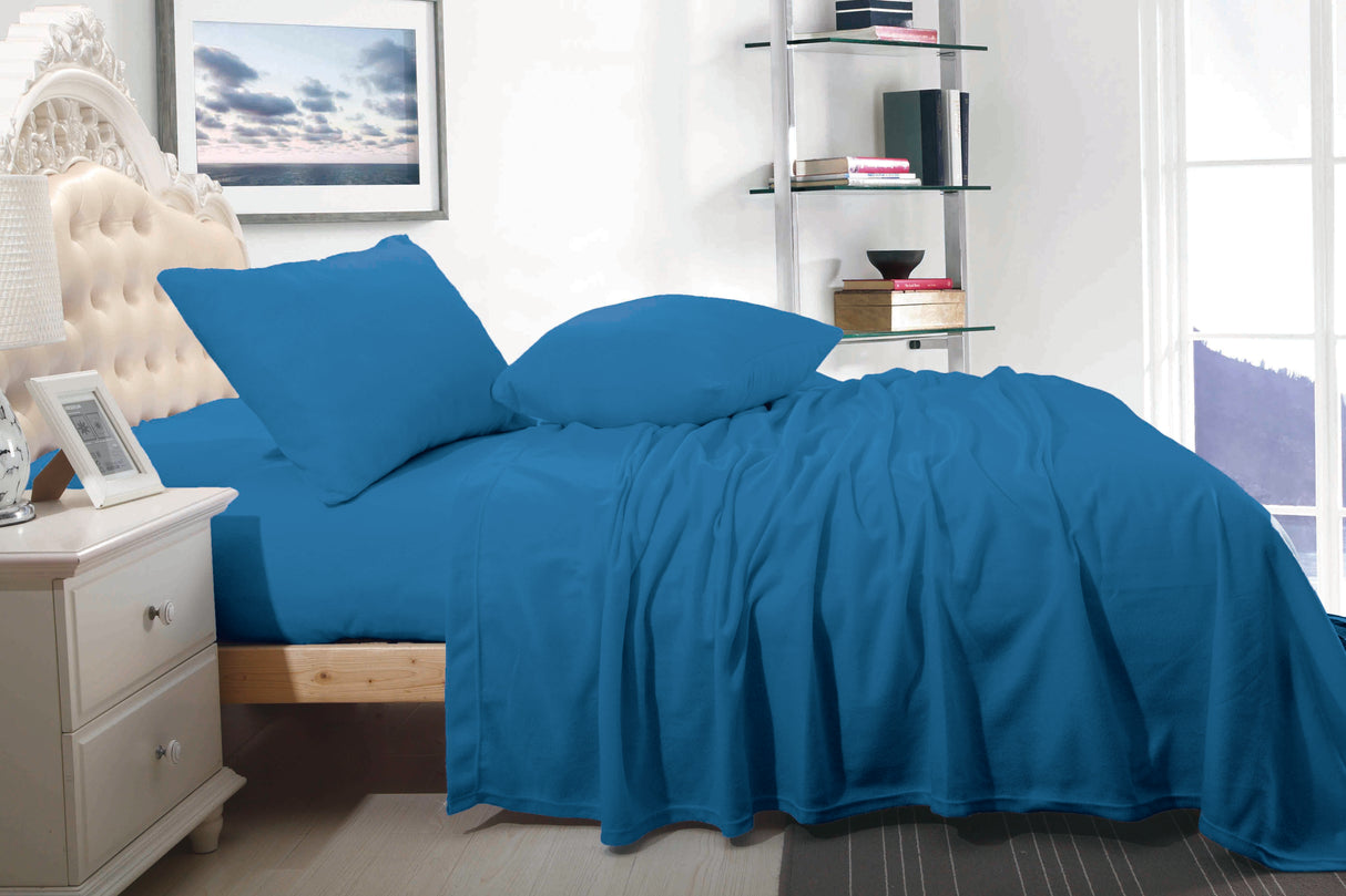 Ultra Soft Cashmere Touch Polar Fleece Style Flannel Sheet Set | Warm Winter Sheets