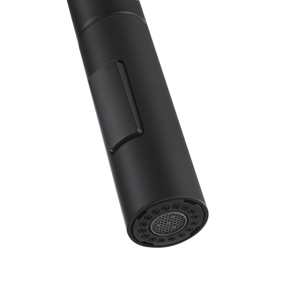 Miazzi Quality Pull Out Kitchen Mixer Tap in Black or Gun Metal | WELS 6 Kitchen Mixer Spray Faucet