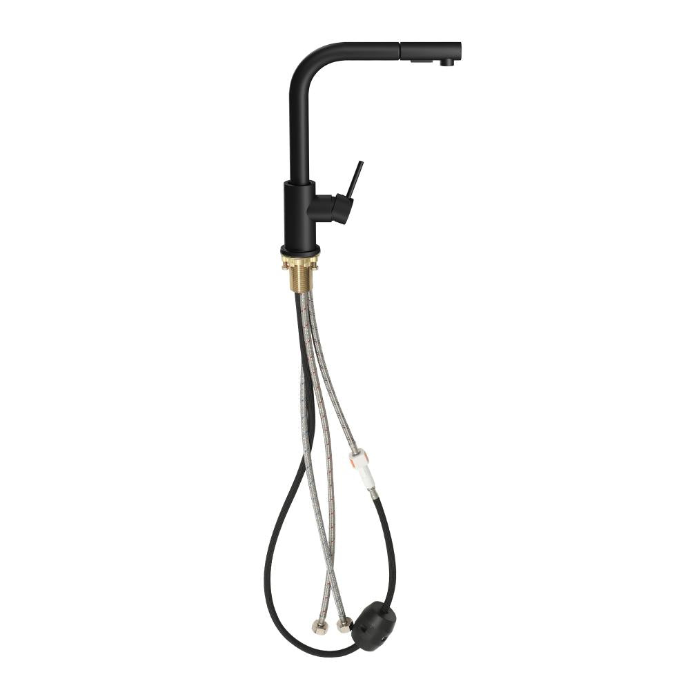 Super High Quality Pull Out Kitchen Mixer Tap in Black or Chrome | WELS 6 Kitchen Mixer Spray Faucet