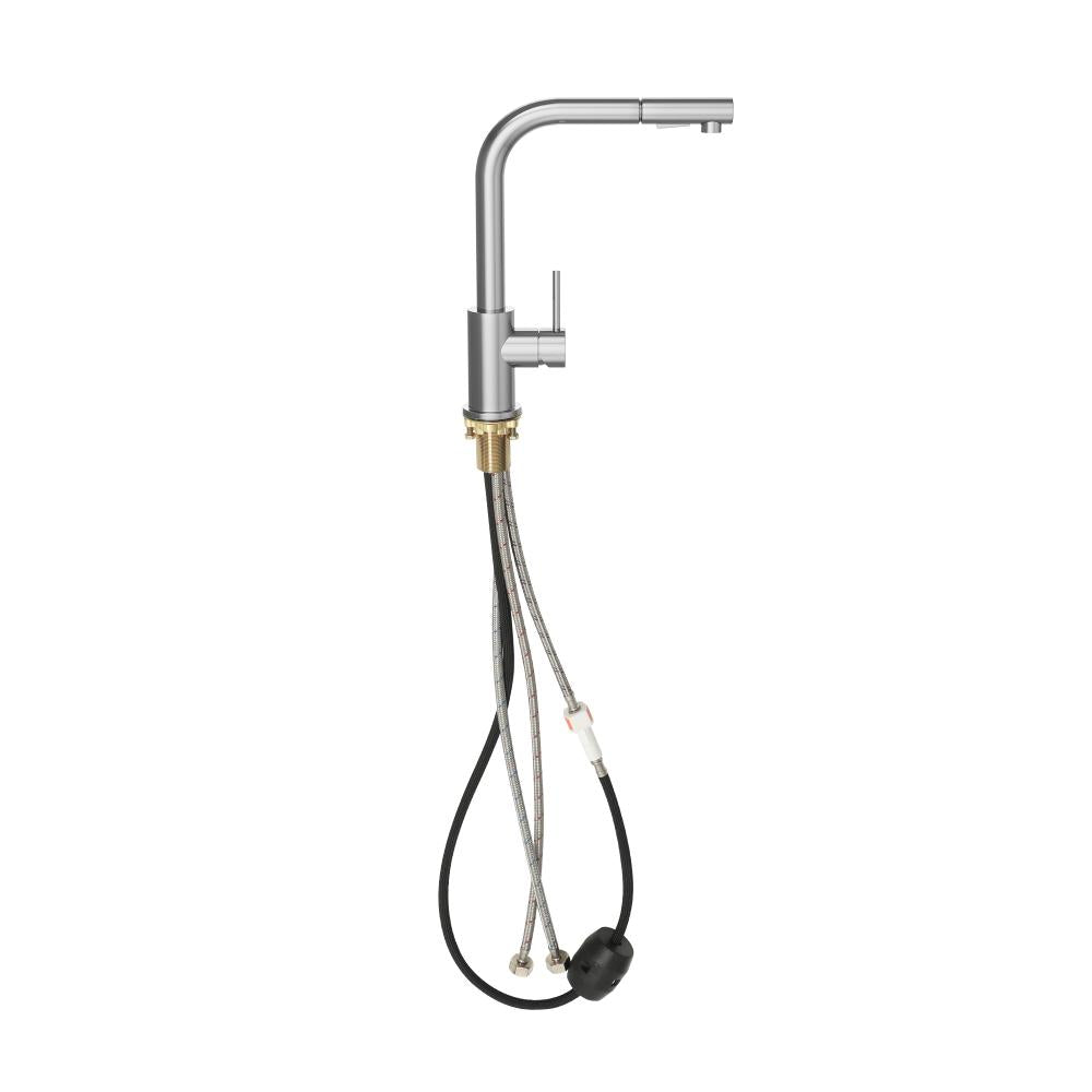 Super High Quality Pull Out Kitchen Mixer Tap in Black or Chrome | WELS 6 Kitchen Mixer Spray Faucet