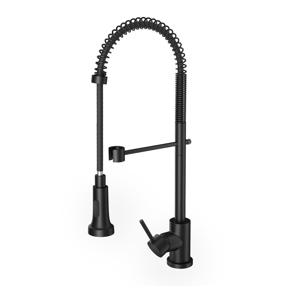 Super High Quality Pull Out Kitchen Mixer Tap in Black or Chrome | WELS 6 Kitchen Mixer Spray Faucet