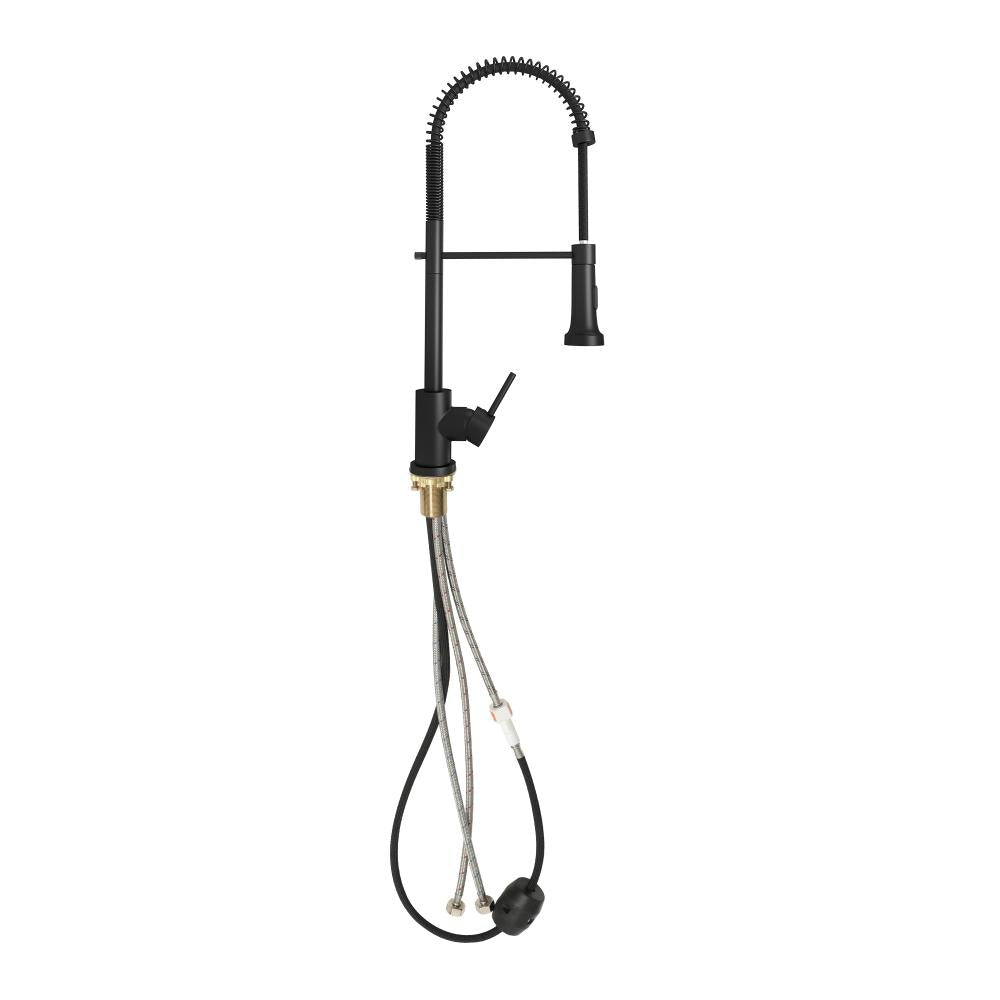 Super High Quality Pull Out Kitchen Mixer Tap in Black or Chrome | WELS 6 Kitchen Mixer Spray Faucet