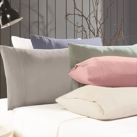 175GSM  Premium 100% Egyptian Cotton Flannelette Sheet Set by Park Avenue |Winter Warm Bedding