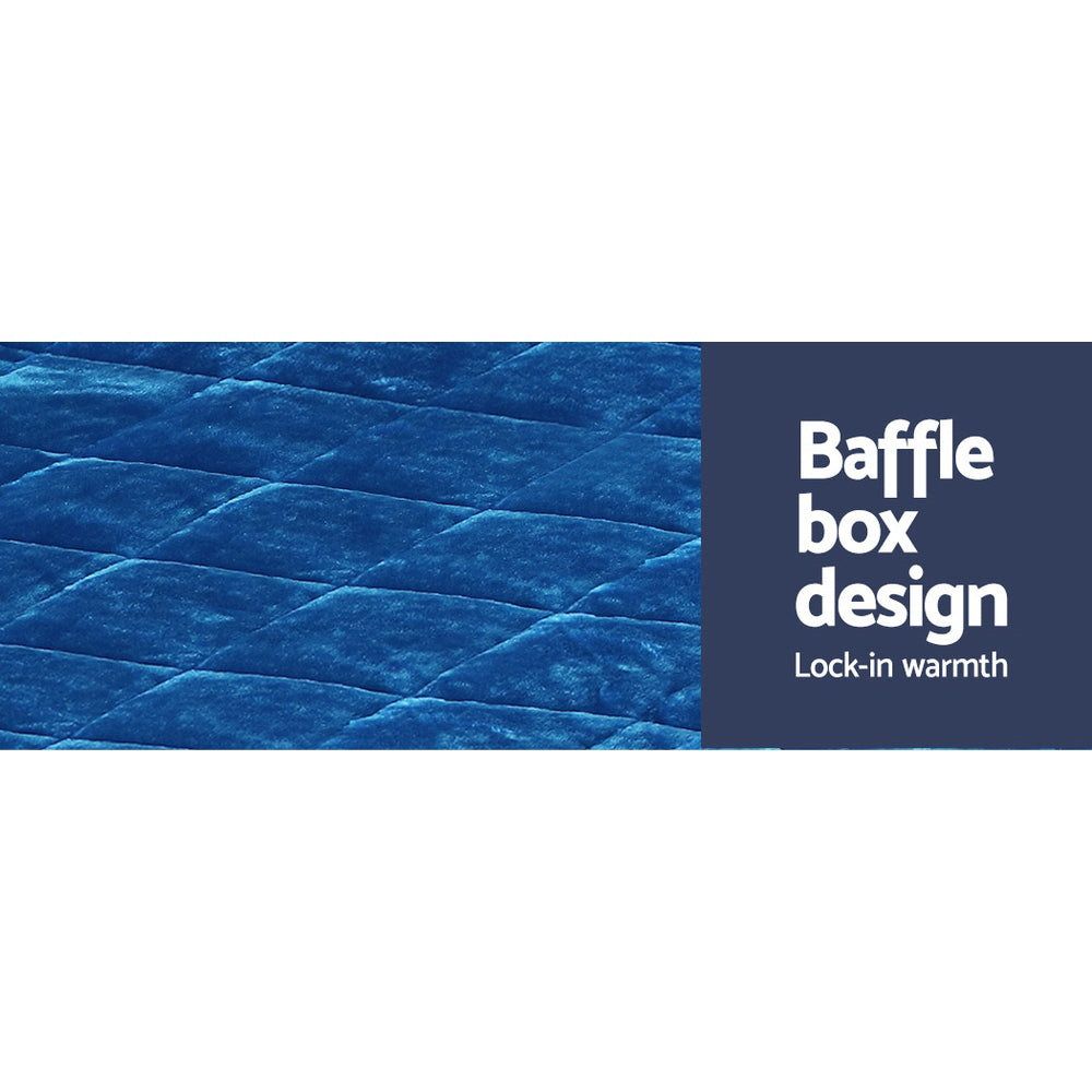 Nuvola Soft Touch Faux Mink Thermal 500GSM Comforter Set | 3pc Ultra Warm Bedding Quilt Set