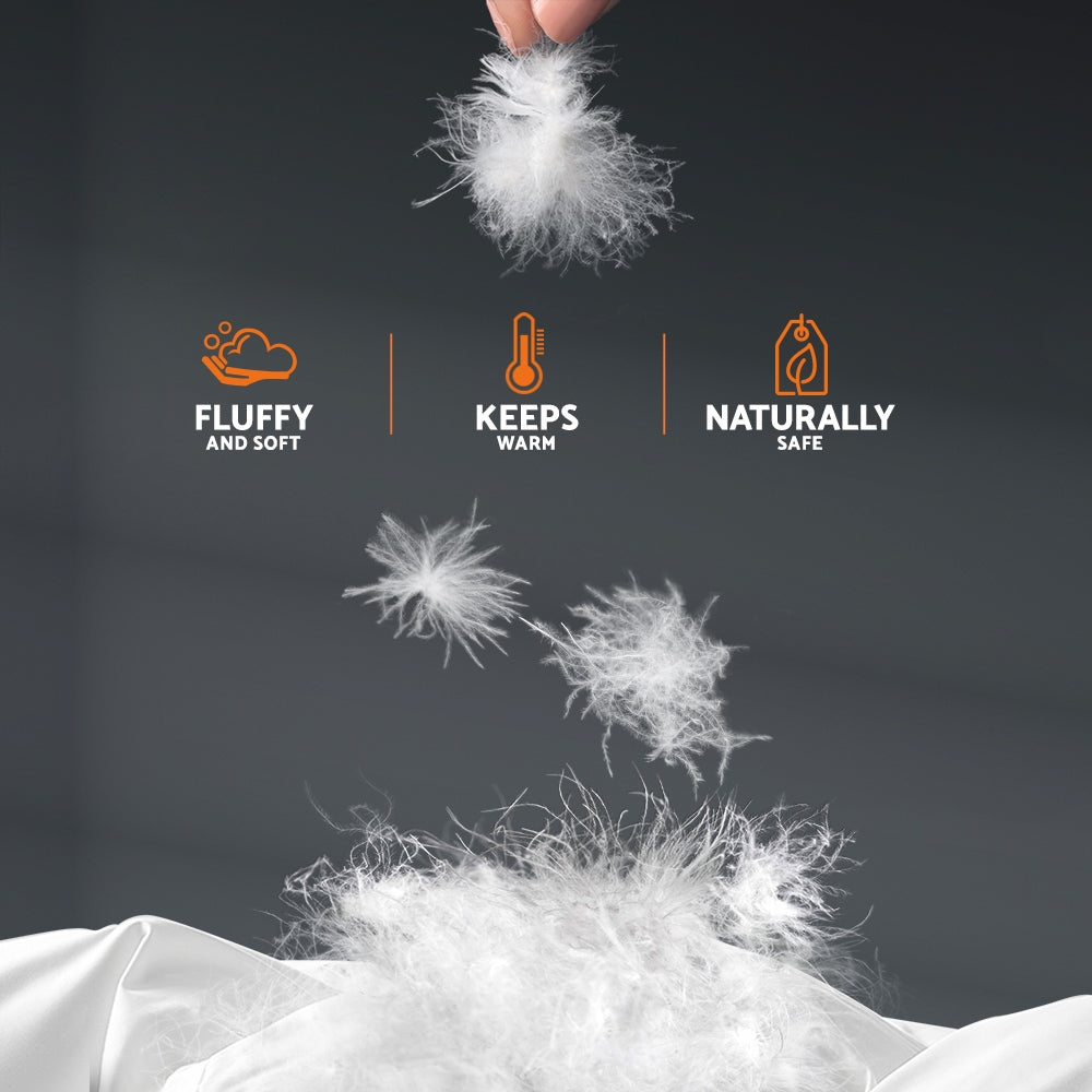 Nuvola Premium Ultra Warm 800GSM Goose Down Feather Quilt | Thermal Warmth Goose Duvet