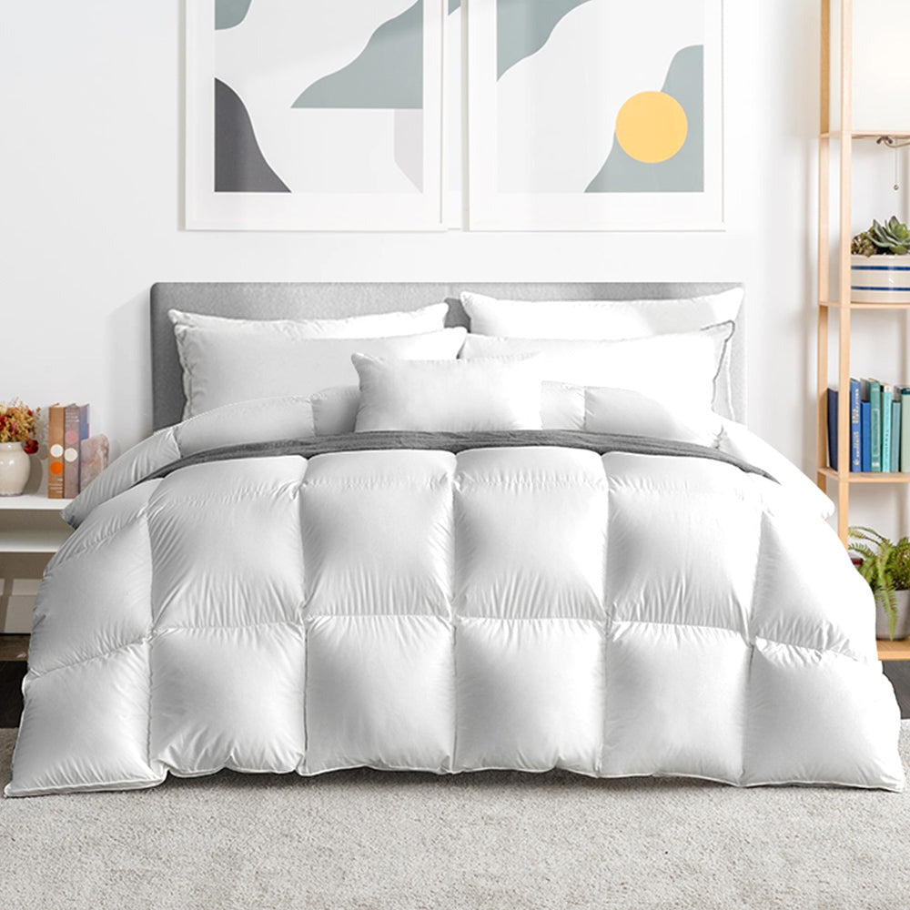 Nuvola Premium Ultra Warm 800GSM Goose Down Feather Quilt | Thermal Warmth Goose Duvet